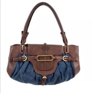 Blue denim Jimmy Choo Small Tulita bag